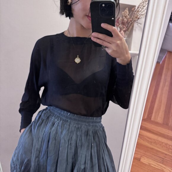 Handmade Oxidized Silver Coin Pendant Necklace - Picture 6 of 8